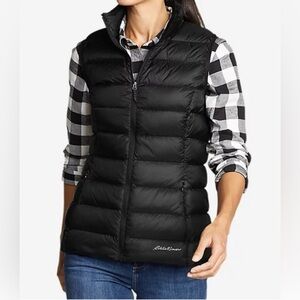 Eddie Bauer * Down Cirruslite Puffer Vest, Black, Women’s size XS